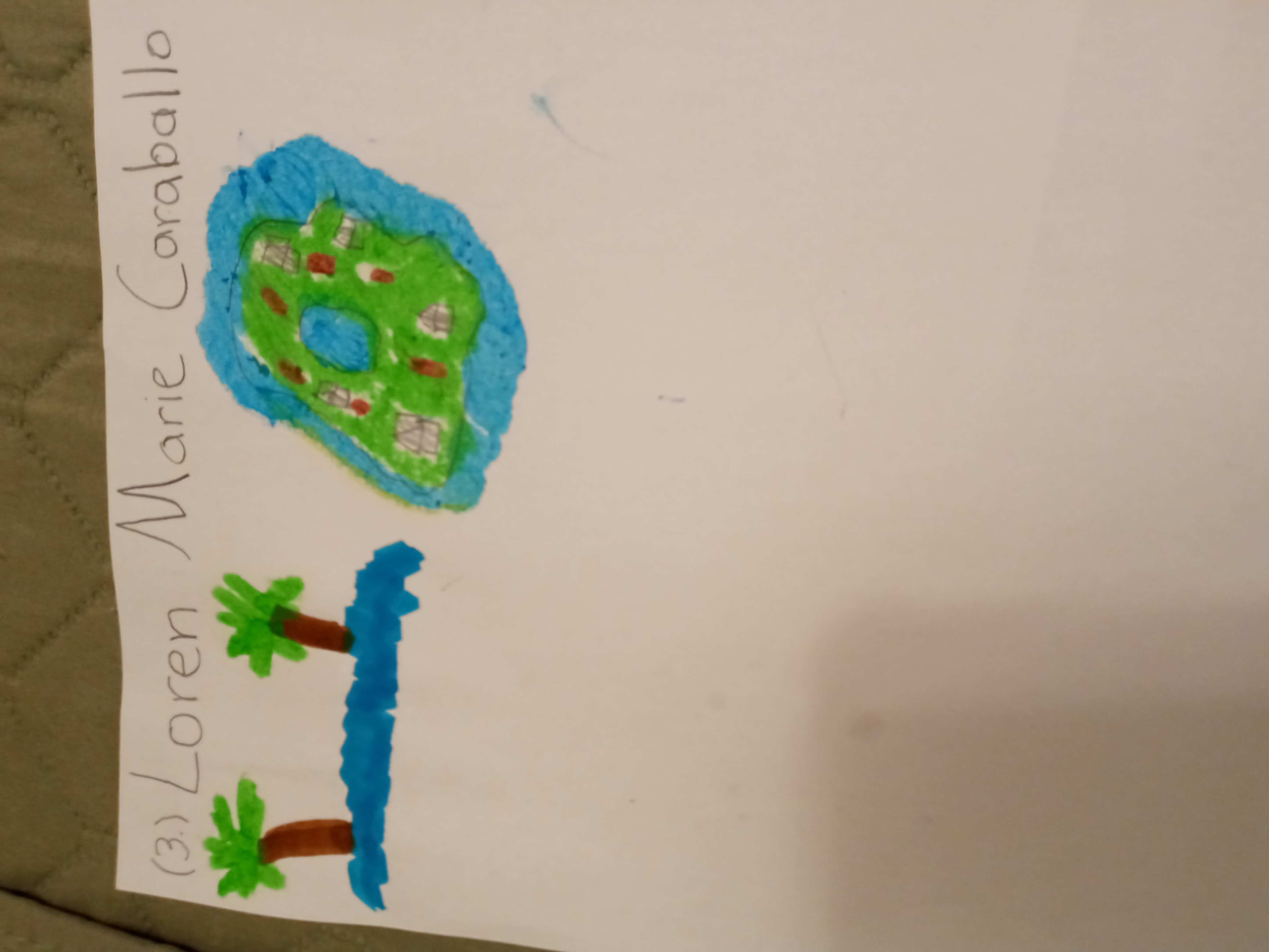 student drawing